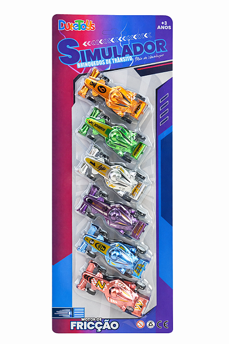 Kit Carro Fricção 6 peças Dute