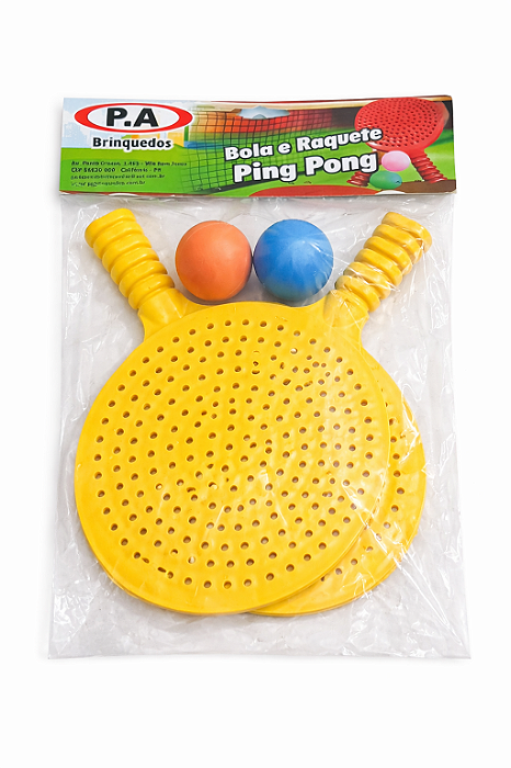 Raquete Ping Pong Colorida