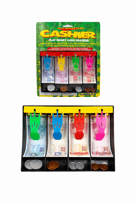 Caixa Registradora Infantil Com Dinheiro