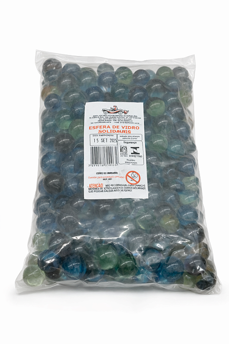 Bola de gude colorida com 200 unidades