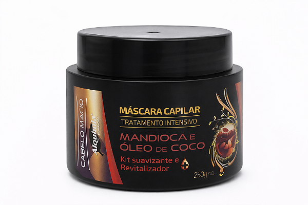 Máscara Revitaliz Mandioca Óleo Coco 500g Alquimia