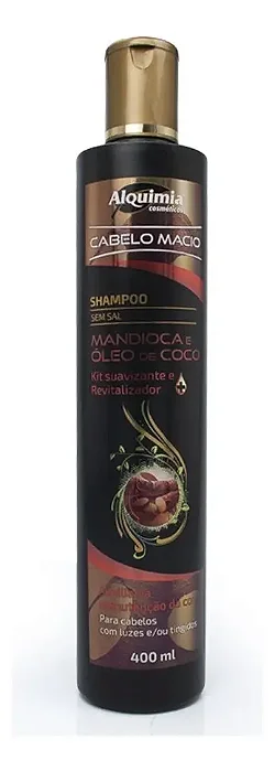 Shampoo Mandioca Óleo Coco 400ml Alquimia
