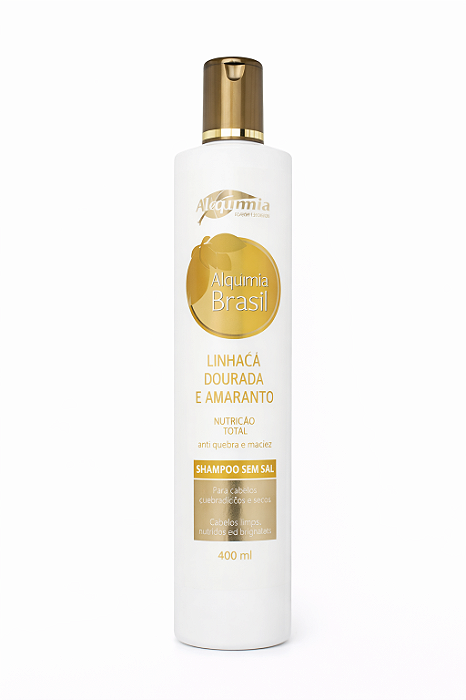 Shampoo Linhaça Dourada E Amaranto 400ml Alquimia