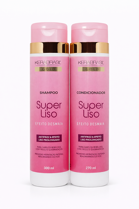 Kit Shampoo/Condicionador Super Liso Kerabrasil Vidallife