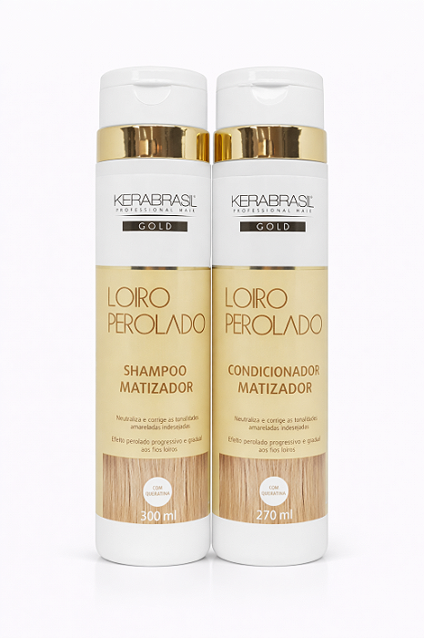 Kit Shampoo/Condicionador Matizador Loiro Kerabrasil Vidallife