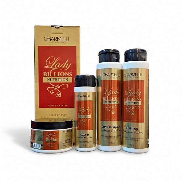 Kit Capilar 4Pcs Lady Billions Nutrition Charmelle