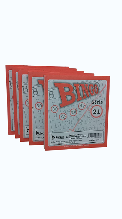 Bingo Jornal 5 Blocos com 100 folhas