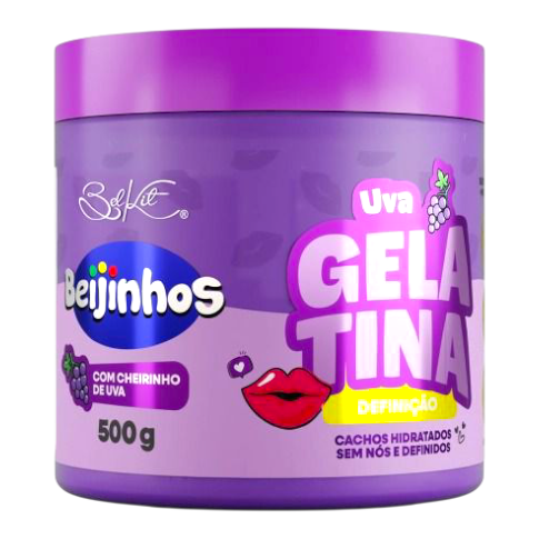 GELATINA CAPILAR 500G BEIJINHOS UVA BELKIT