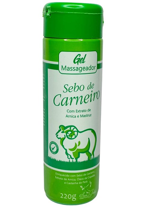 Gel Massageador Sebo De Carneiro 220g San Jully