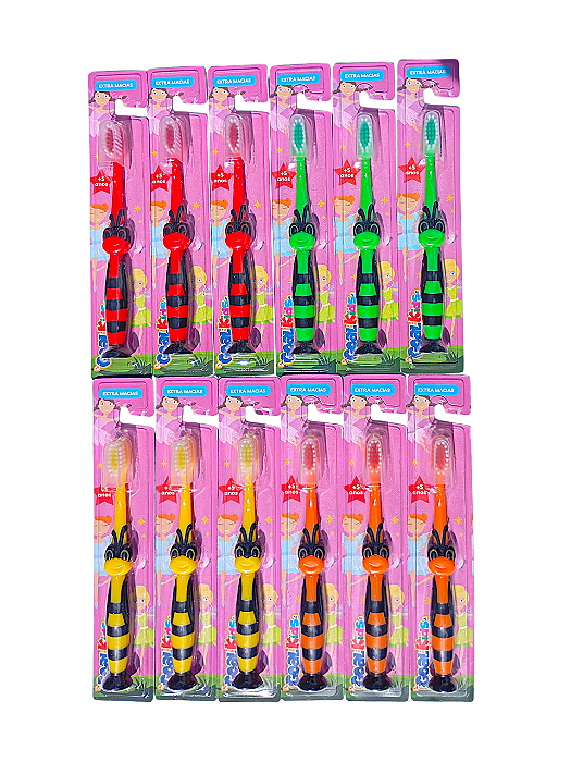 Escova Dental 12pcs Infantil Gl-0731 Attic