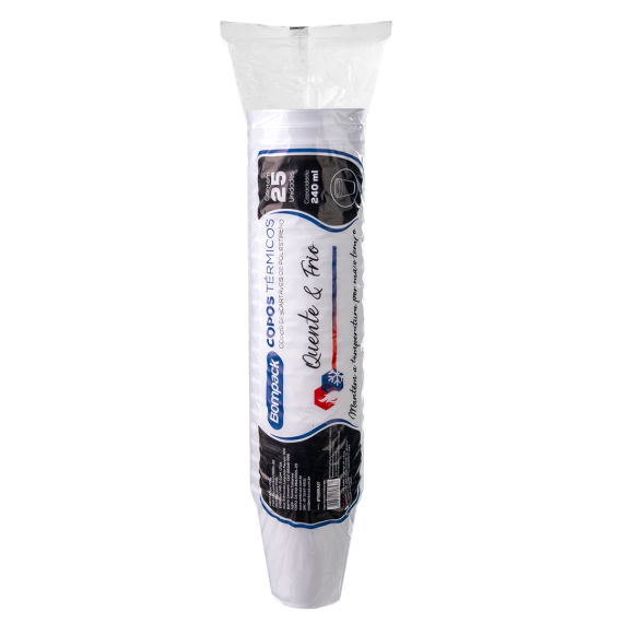 Copo Térmico C/25 240ml Bompack
