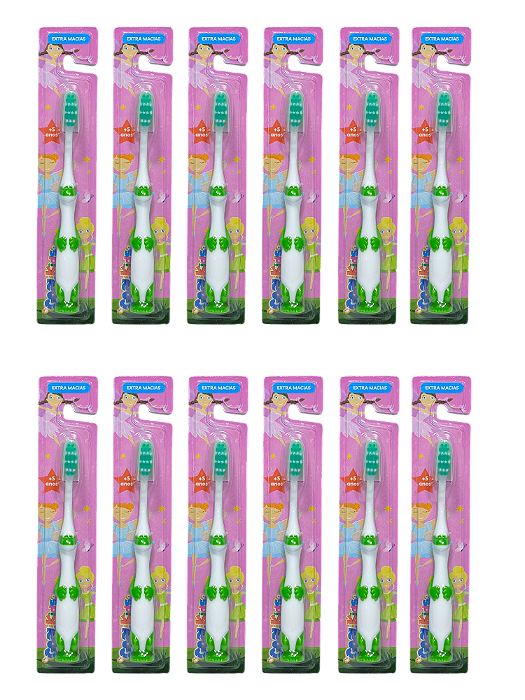Escova Dental 12pcs Infantil Gl-0154 Attic