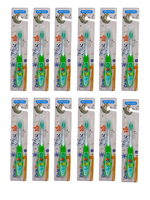 Escova Dental 12pcs Infantil Gl-0412 Attic