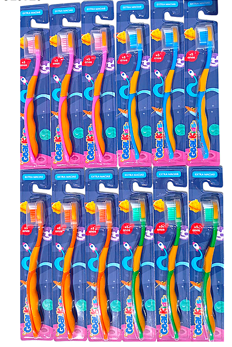 Escova Dental 12pcs Infantil Gl-0729 Attic