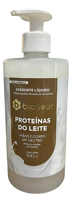 Sabonete 500ml Liquido Proteinas Do Leite Biofleur