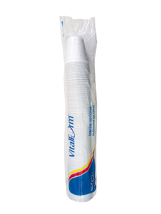 Copo Descartável C/100 180ml Vitalform
