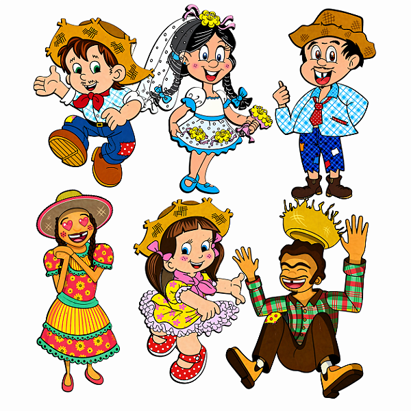 Casal Caipira C/6 Peças NC Toys