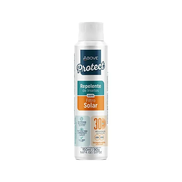 Repelente De Insetos Com Protetor Solar FPS 30 Above 150ml Baston
