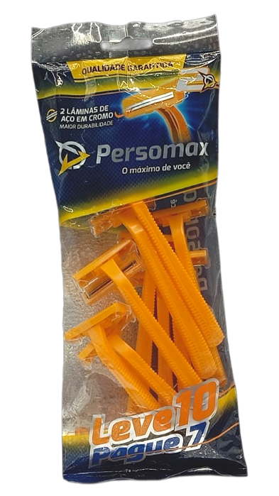 Aparelho Barbear 10pcs Persomax 2 Amarelo Bompack Embrast
