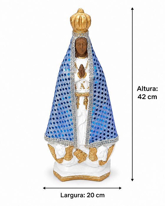 Imagem Nossa Senhora Aparecida Com Manto