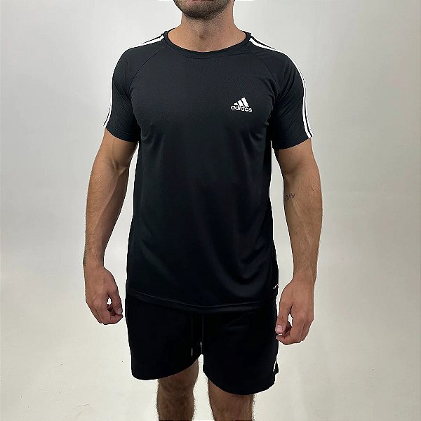 CAMISETA ADIDAS 3 LISTRAS DRY-FIT
