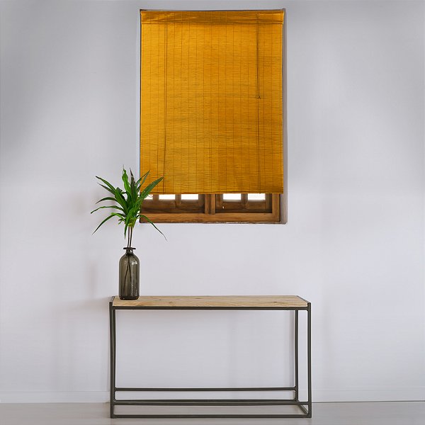 Persiana Rolo de Bambu 160x160 cm Cor Cedro – Coleção Hanoy