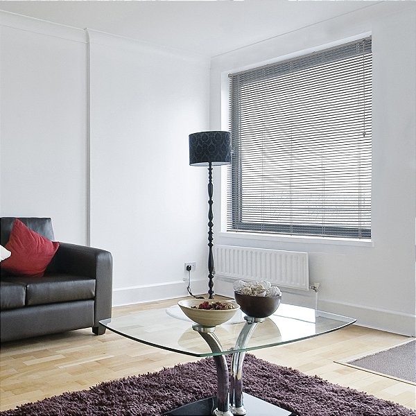 Persiana Horizontal PVC 25mm 160x130 cm Cor Chumbo – Linha OFF 25