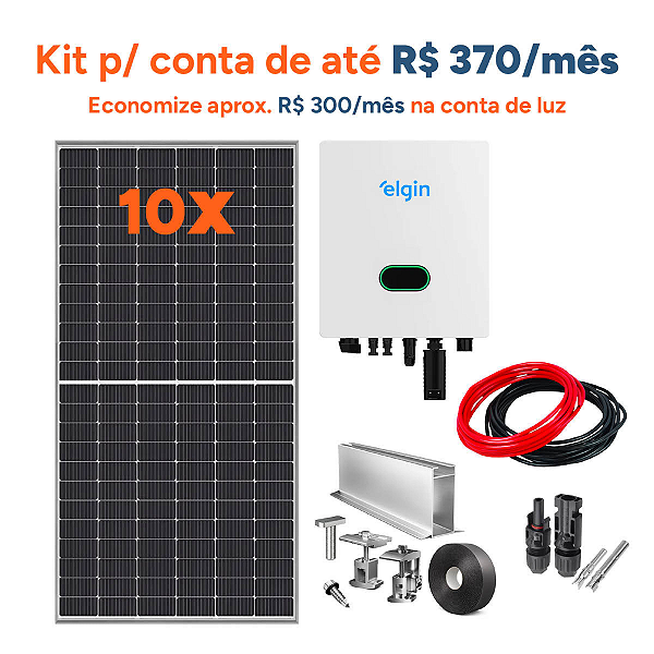 Kit De Energia Solar 6,20 Kwp Inversor Elgin C/minitrilho