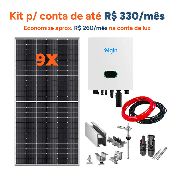 Kit De Energia Solar 5,58 Kwp Inversor Elgin C/fibromadeira