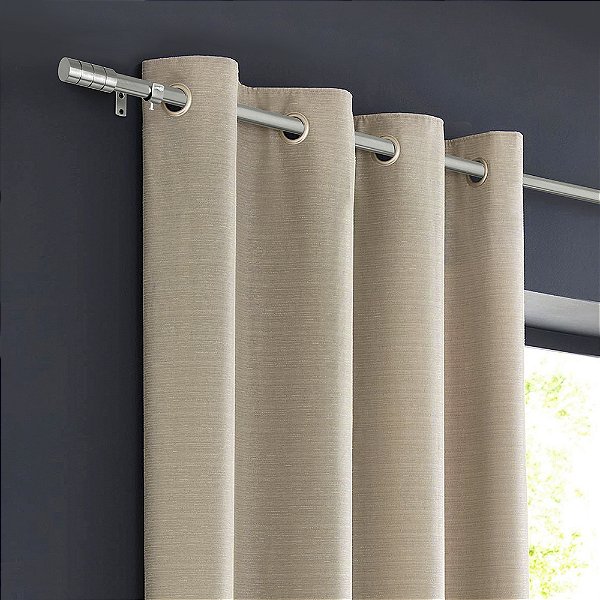 Kit Varão Extensível 120 a 210cm 25/28mm Cromado Cilíndrico