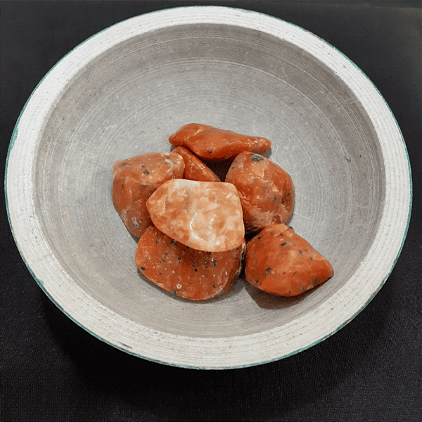 Calcita Laranja Rolada Pedra Energizante