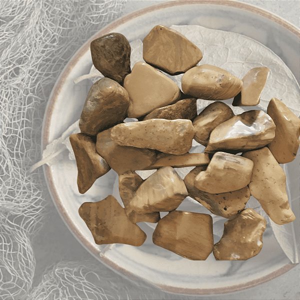 Jaspe Amarelo Rolado Pedra Protecao e Espiritualidade