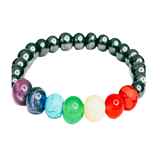 Pulseira Hematita e 7 Chakras