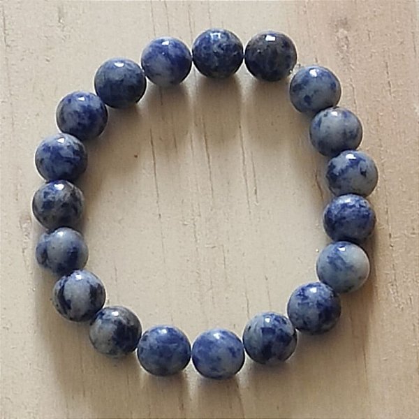 Pulseira Sodalita 8mm - Intuição e Equilíbrio