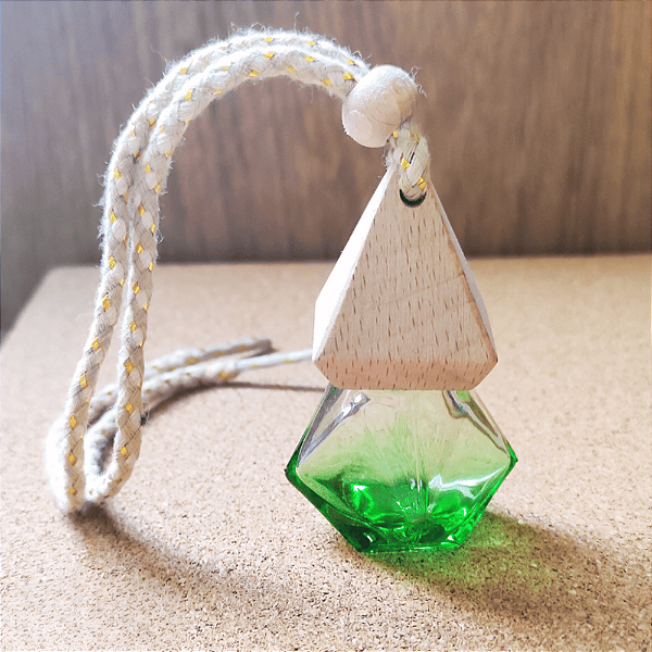 Difusor Aromatizador para Carro - Vidro Verde 5ml | Cheirinho para Carro