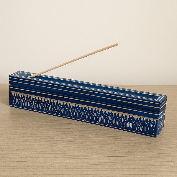 Porta Incenso Caixa Pedra Sabao Decorado | Esoterismo