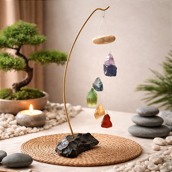 Móbile de Mesa Pedras dos 7 Chakras | Esoterismo