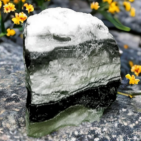 Onix Zebra Bruto Natural - A Pedra Da Felicidade