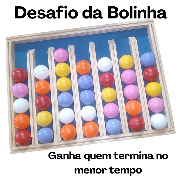 Jogo Desafio da Bolinha – Passatempo Divertido, Jogo de Habilidade e Concentração, Educativo e Legal