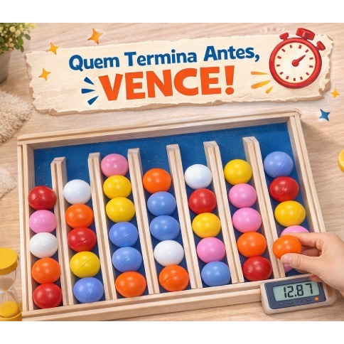 Jogo Desafio da Bolinha c/ 36 peças (bolinhas)