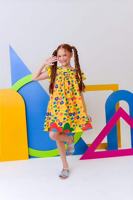 Vestido Oncinha Tropical