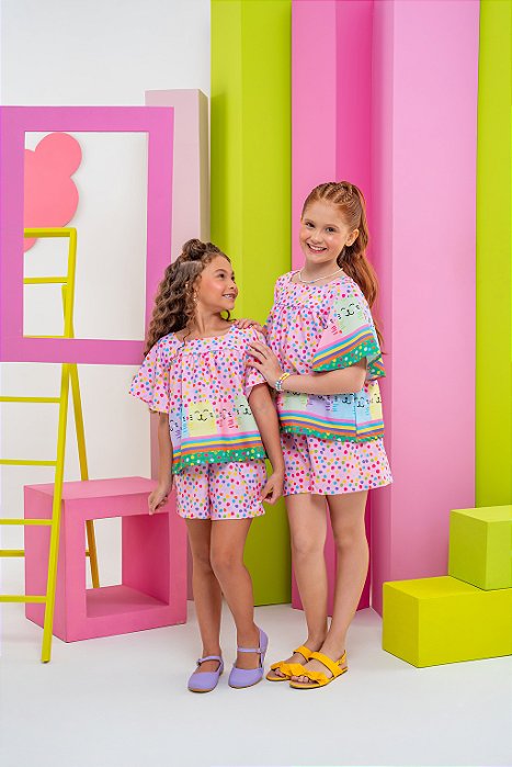 Conjunto Gatinha de Bolinhas