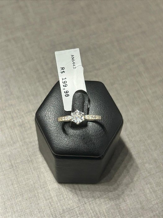 ANEL SOLITARIO CRAVEJADO