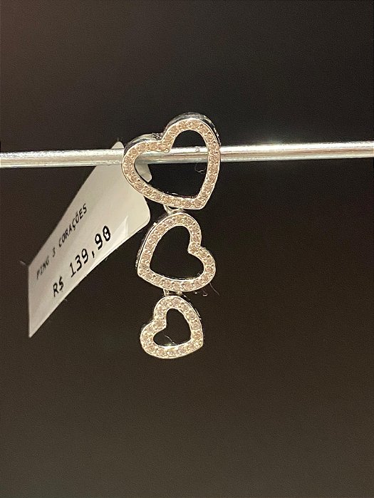 PINGENTE 3 CORAÇOES