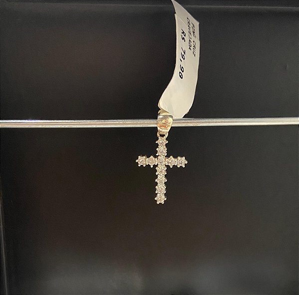 PINGENTE CRUZ CRAVEJADA