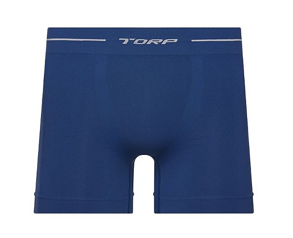 Cueca Boxer Torp Microfibra Sem Costura Azul Gean - Ref 8001