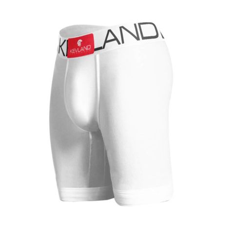 Cueca Boxer Long Leg Kevland Microfibra Branca