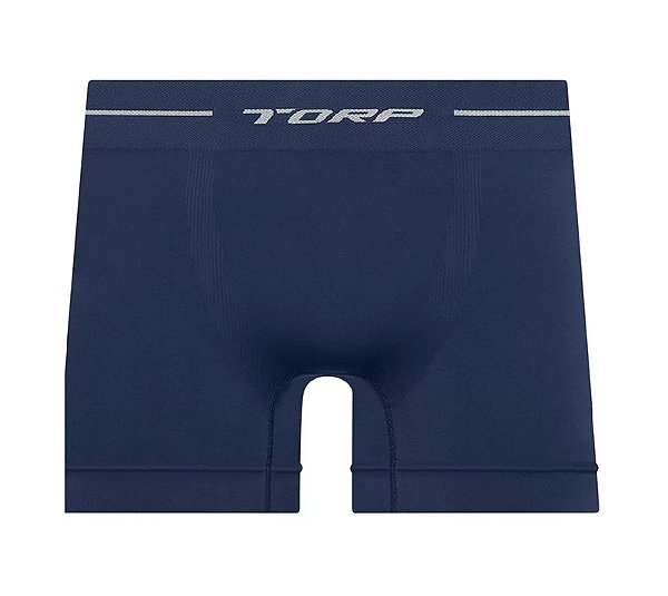 Cueca Boxer Torp Microfibra Sem Costura Azul Noite -Ref8001