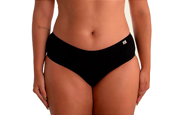 Kit 3 Calcinha Algodão Lisa Plus Size Adulto Linda Brasil