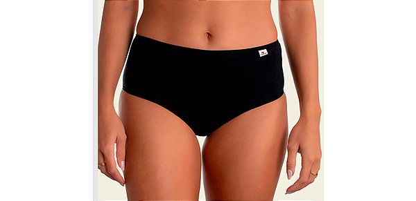 Kit 3 Calcinha Conforto Cintura Alta comum Lisa Linda Brasil